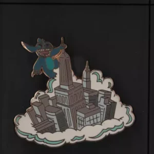 Disney 2004 Nyc Stitch Godzilla Skyscraper Trading Pin