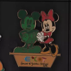 LE 750 Disney Minnie & Mickey Topiary Pin Epcot Flower Garden Festival Topiaries