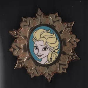 Disney Parks Trading Pin  2015 Seasons Greetings Princess Snowflakes