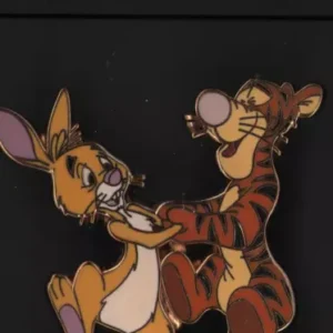 2007 Disney Booster Pin Winnie The Pooh & Gang With Rabbit & Tigger