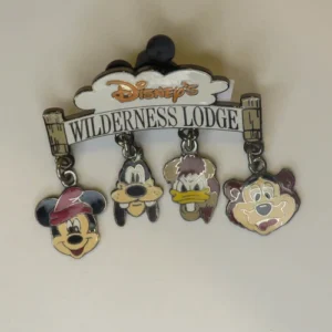 Disney Wilderness Lodge Dangle 4 Characters Pin