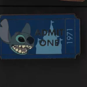 Disney Pin Wdw Rare 1971 Stitch Admit One Ticket Lr Lilo And Stitch