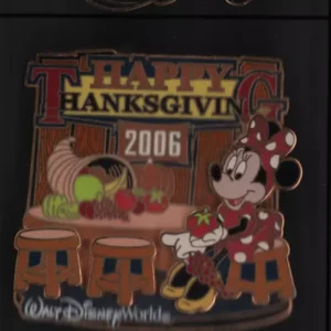 Minnie Mouse Happy Thanksgiving 2006 Cornucopia Table LE OC Disney Pin # 50759