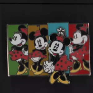 Disney Pin 2009 Minnie Mouse Colorful Squares WDW First