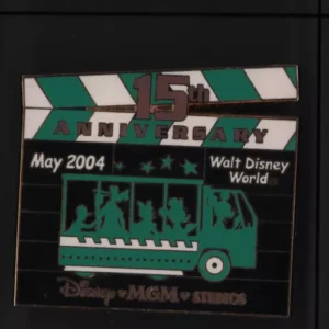 MGM Studios 15th Anniversary Clapper Board  Tram Pin