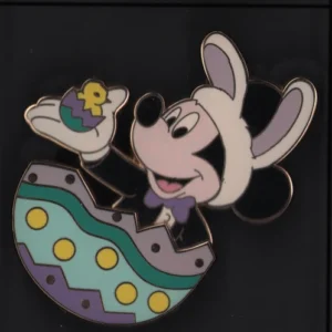 Retired Disney Pin Mickey Happy hoppy Easter Egg Chick Pastels