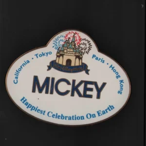 WDW Cast Exclusive - Happiest Celebration On Earth Mickey Nametag Pin