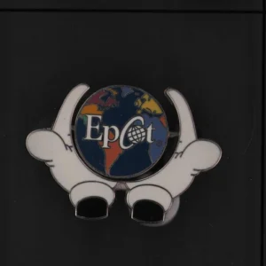 Walt Disney World Epcot Mickey Hands & Globe Spinner Collectible Pin