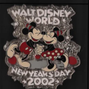 Walt Disney World Year's Day 2002 Mickey & Minnie Glitter Collectible