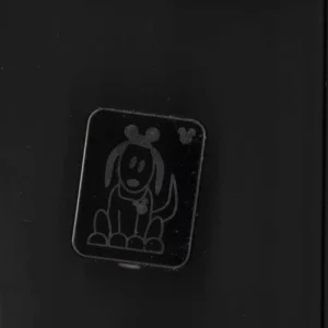 DISNEY -- DOG -- BLACK & SILVER -- HIDDEN MICKEY PIN -- 2 OF 5