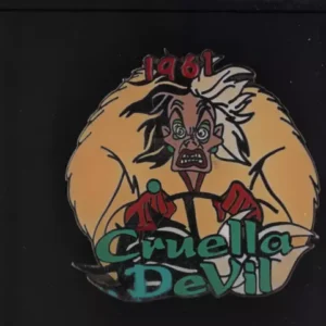 Disney Pin Countdown to Millennium #63 Cruella DeVil 101 Dalmatians 1961 NICE!
