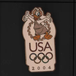 19628 - DLR/WDW - Olympics 2004 - USA Olympic Logo - Donald Duck in Toga