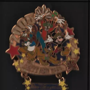 WDW - Happy New Year 2005 Mickey, Goofy, Donald & Pluto LE 7500 Disney Pin 35707