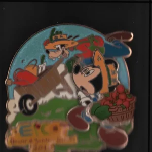 DISNEY WDW EPCOT FLOWER & GARDEN FESTIVAL 2012 MICKEY MOUSE & GOOFY PIN LE 5000