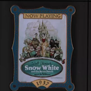 2001 Disney Store 100 Years of Dreams Poster Now Playing SNOW WHITE DWARFS 1937