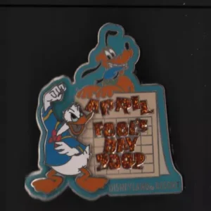 Dlr April Fools Day 2002 Donald Pluto Calendar Disney Pin Le (a2)