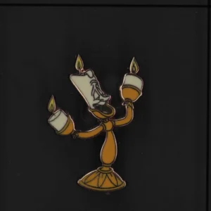 Disney Lumiere Pin Beauty & The Beast Candlestick Gift Enamel Lapel