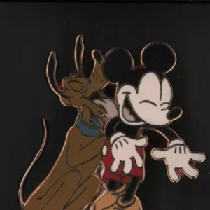 Mickey and Pluto Laughing Thank You Disney Pin 81535