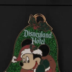 MICKEY DISNEYLAND HOTEL GLITTER BELL HAPPY HOLIDAYS 2009 XMAS LE DISNEY PIN