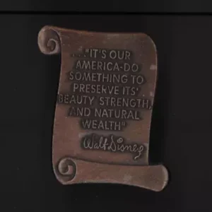 Disney Trading Pin 7687 WDW  Walt Disney Scroll Quote #2 It's Our America...
