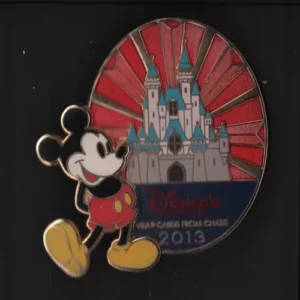 Disney Pin 94473 Disney Chase Visa Cardmember Exclusive 2013 Mickey & Castle