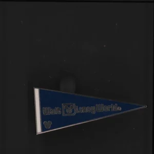 Disney 2010 Hidden Mickey Series Blue Pennant Pin 2 of 5