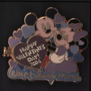 Wdw Happy Valentines Day 2004 Mickey Minnie Be Mine Le 5000 Disney Pin