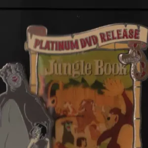 Disney Pin Jungle Book Dvd Platinum Release Mowgli Baloo 2007 Le