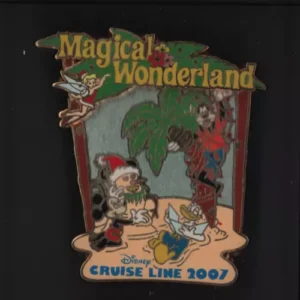 Disney Cruise Line Le750 Magical Wonderland 2007 Mickey Donald Goofy