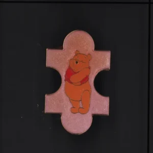 Disney Pin 532 Pooh & Pals Puzzle Piece Set Winnie the Pooh pink glitter (D0)