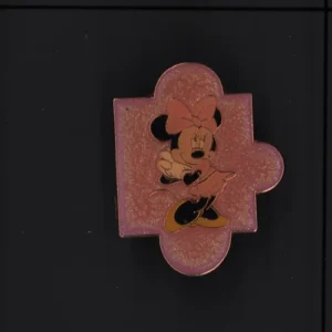 DISNEY DLR WDW PINK PUZZLE PIECE MINNIE MOUSE PIN