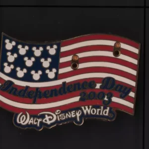 Walt Disney World Independence Day 2003 American Flag Build A Pin