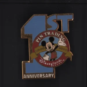 Disney Pin Disneyland 1st First Anniversary Trading Logo 2003
