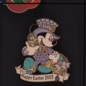 Wdw 2003 Easter Parade Collection Happy Easter Le Pin W/ Mickey &