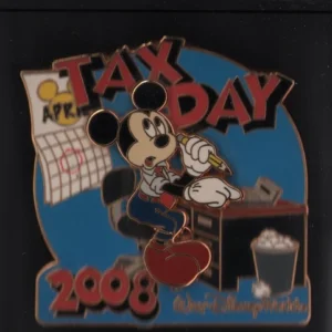 78723 - Mickey Tax Day 2008 - Tax Day - Walt Disney World Disney Pin