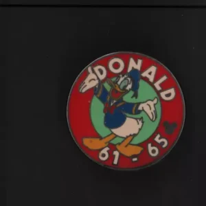 Disney Donald Duck 61 - 65 Hidden Mickey Round Shape Single Metal Pin