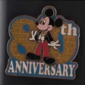 Walt Disney World 2008 - Mickey 80th Anniversary Pin - Limited Edition