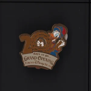 Disney Sea Tokyo Grand Opening “20 Days To Go”Collector Pin “Free S&H”