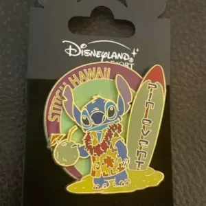 Disney DLP Paris Stitch Hawaii Event LE Tourist Pin