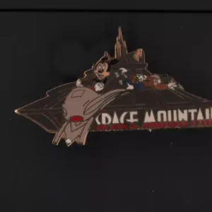 WDW DISNEY 1999 Mickey & Goofy Riding Space Mountain PIN