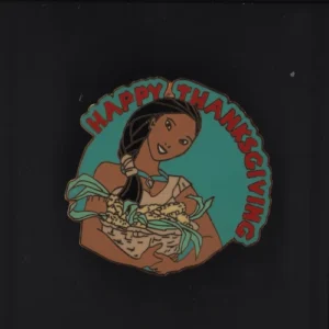 Disney Pin: WDW Cast Lanyard Pin Collection 1 Happy Thanksgiving Pocahontas