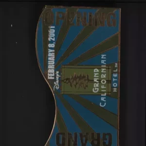 DISNEY DCA CALIFORNIA ADVENTURE GRAND CALIFORNIAN OPENING CAST LE Pin