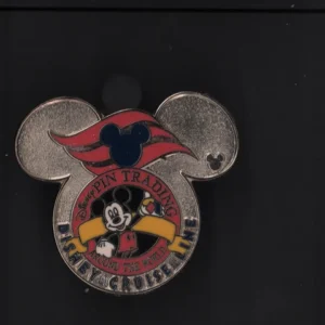 Mickey Waving Disney Cruise Line Dcl Logo Trading Promo Hidden Mickey