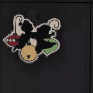Chip And Dale Hidden Mickey Christmas 2008 Silhouette Disney Pin