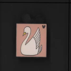 Past Attractions Swan Hidden Mickey Cast Lanyard 2010 Disney Pin