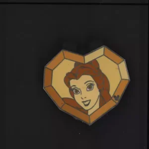 Belle Mosiac Hidden Mickey Heart Disney Pin