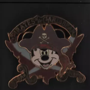 Pirates of the Caribbean Mickey Mouse Logo Disney Pin 45871