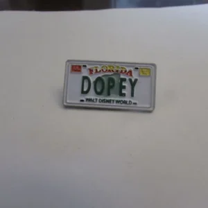 Disney WDW - Dopey License Plate - Cast Lanyard Series Pin