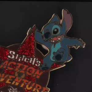 Disney Wdw Stitch's Action Adventure Logo Le Pin (a9)