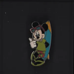 Disney  Lanyard Mickey At The Different Parks - Surfer Mickey WDW Pin